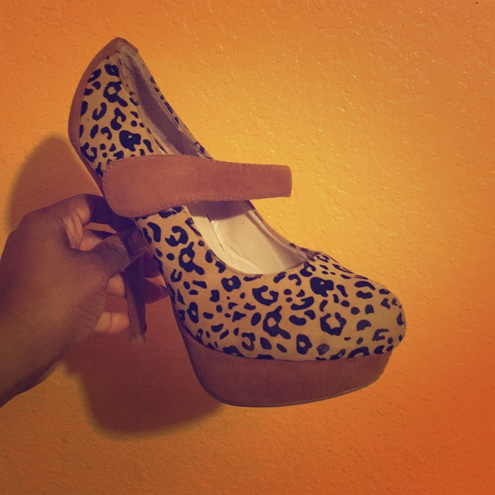 Cheetah print heels